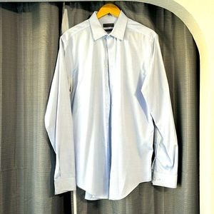 Calvin Klein tall dress shirt blue with patern